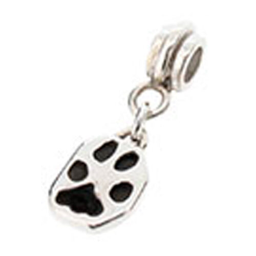 Silver Paw Nose Print Hanging Charm Dignity Pet Crematorium