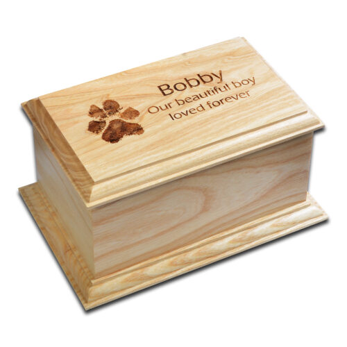 Wooden Indoor Bramber Pet Casket 